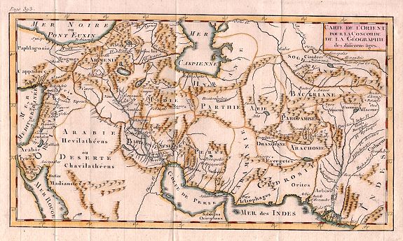 LATTRE, Jean, Carte De L’Orient pour La Concorde de la Geographie des Differens Ages., antique map, old maps