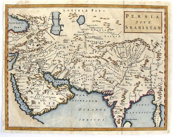 FALKNER, G., Persia Sive Shahistan., antique map, old maps