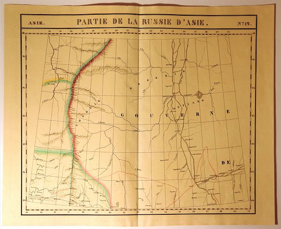 VANDEMAELEN, P., Partie de la Russie d’Asie, No. 12, antique map, old maps