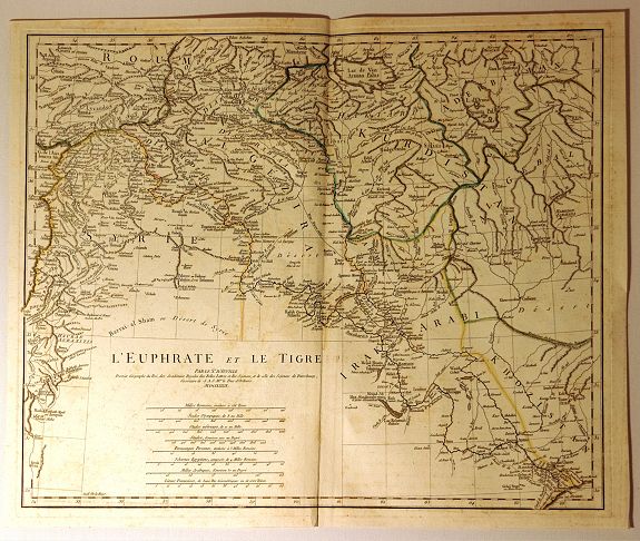 D'ANVILLE, J., L’Euphrate et le Tigre, antique map, old maps