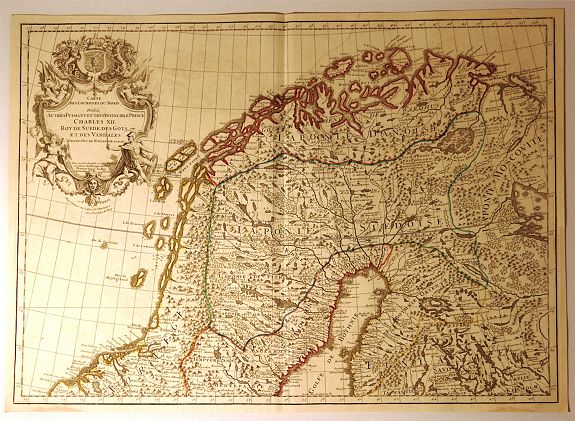 DE L'ISLE, Carte des Courones du Nord., antique map, old maps