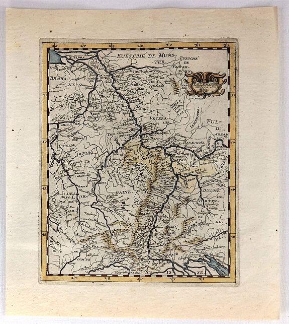 BRIET, P, L'Allemagne Audeca du Rhin, antique map, old maps