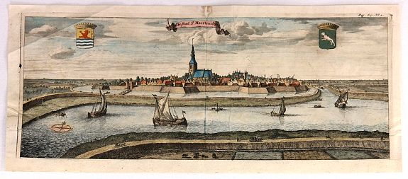 SMALLEGANGE, M., De Stad St. Maertens Dyke., antique map, old maps