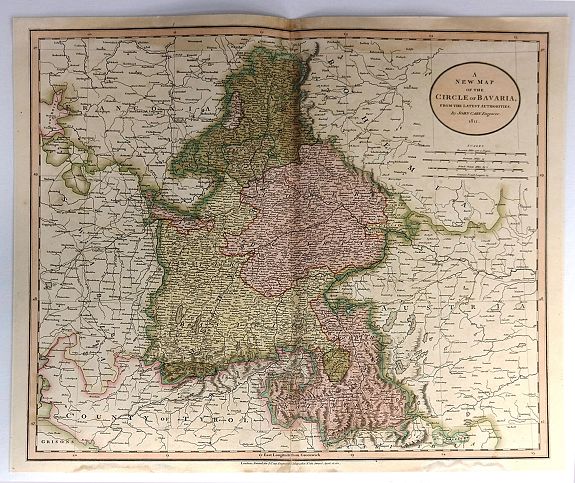 CARY, J., A New Map of the Circle of Bavaria, From the Latest Authorities . . ., antique map, old maps