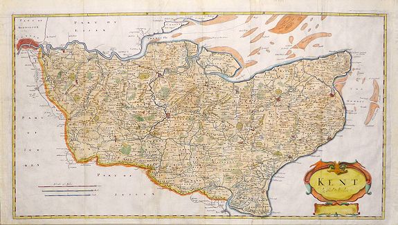 MORDEN, Robert, Kent., antique map, old maps