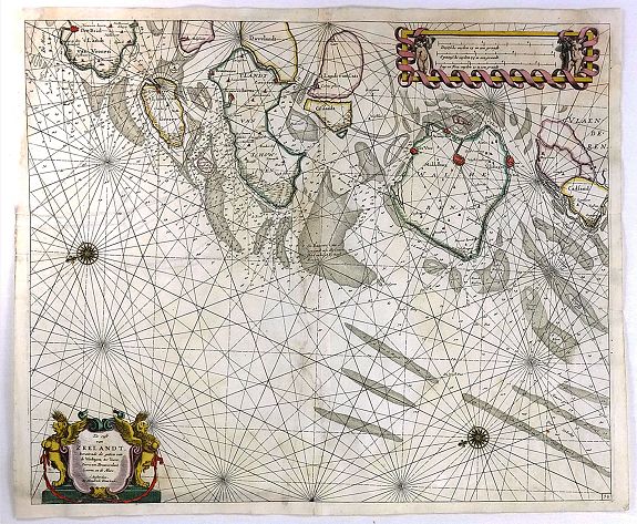 DONCKER, H.,, De Cust Van Zeelandt .…, antique map, old maps