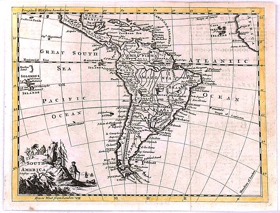JEFFERYS, T.,, South America, antique map, old maps