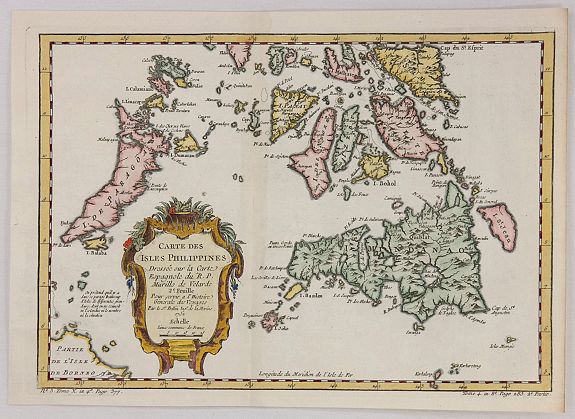 BELLIN, J., Cartes des Isles Philippines..., antique map, old maps