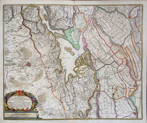 JANSSONIUS, J., Novissima Tabula Insular. Dordracensis.., antique map, old maps