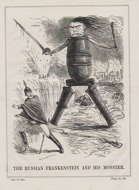 Joseph Swain - PUNCH, A set of 20 humorous prints from the Russian Empire's war with the French and British Empire's. , antique map, old maps