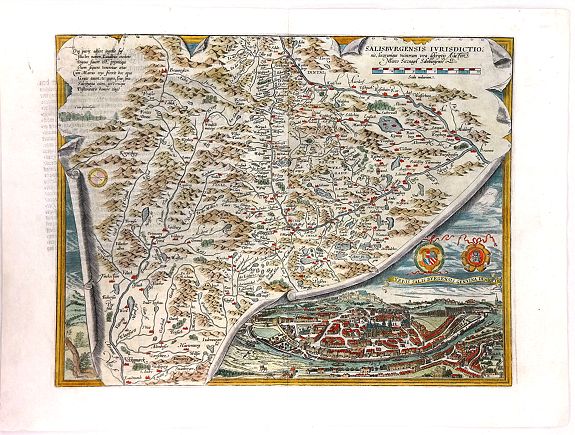ORTELIUS, A., Salisburgensis Iurisdictio… , antique map, old maps