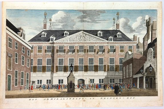 WAGENAAR, J., Het Admiraliteits of Prinsen – Hof, antique map, old maps