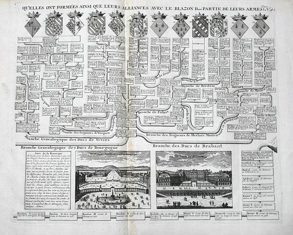 CHATELAIN, H., Versailles / St. Cloud, antique map, old maps