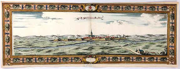 COCHIN, N., Moyenvic Lorraine, 1631, antique map, old maps