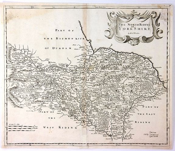 MORDEN, R., The North Riding of Yorkshire , antique map, old maps
