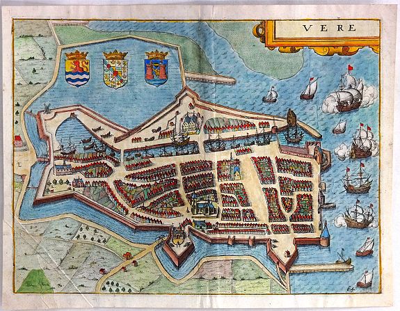 GUICCARDINI, L., Vere, antique map, old maps