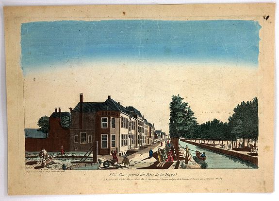CHEREAU, J., Vue d'Une Partie du Bois de la Haye., antique map, old maps