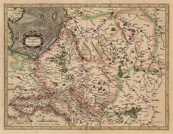 MERCATOR, G. , Geldria et Transysvlana., antique map, old maps