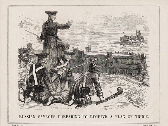 Joseph Swain – PUNCH, A set of 16 humorous prints from the Russian Empire's war with French and British Empire's. c1854., antique map, old maps