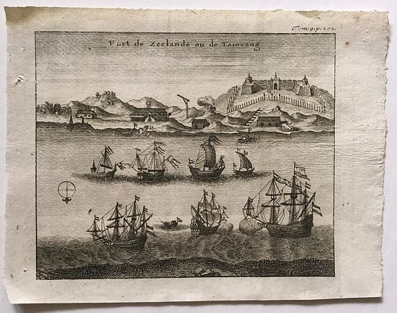 ANONYMOUS, Fort de Zeelande ou de Taiovang., antique map, old maps