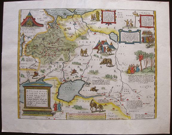 ORTELIUS, A., Russiae, Moscoviae et Tartariae Descriptio.., antique map, old maps