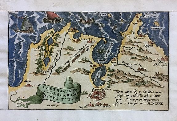 ORTELIUS, A., Carthaginis Celeberrimi Sinus Typus, antique map, old maps