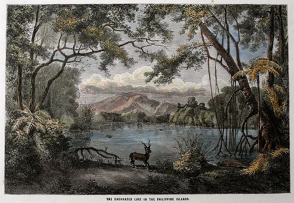 MAURAND, C., The Enchanted Lake in the Philippine Islands., antique map, old maps