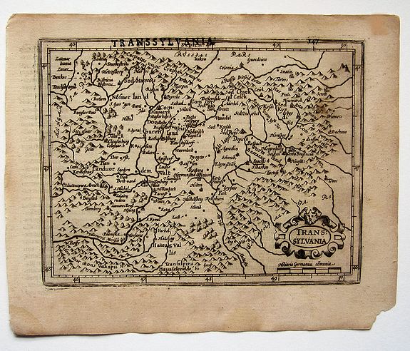 Mercator/ Hondius., Transsylvania., antique map, old maps