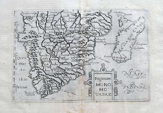 METELLUS, J., Regnum Monomotapae., antique map, old maps