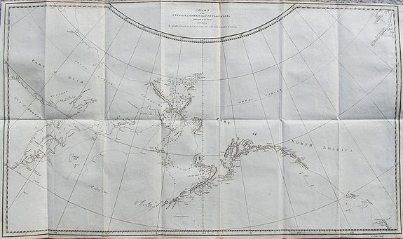 COOK, J., Chart of the NW Coast of America and NE Coast of Asia explored in the Years 1778 & 1779..., antique map, old maps