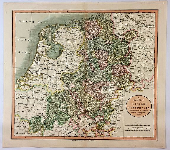 CARY, J., A New Map of the Circle of Westphalia From the Latest Authorities., antique map, old maps