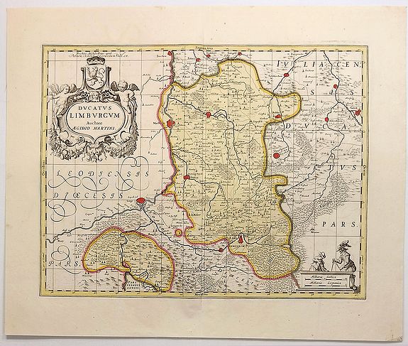 SCHENK, P. / VALCK, L., Ducatus Limburgum Auctore Aegidion Martini., antique map, old maps