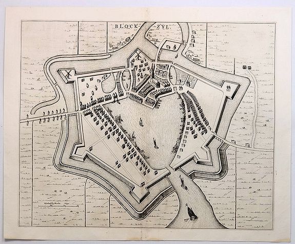 BLAEU, J., Blockzyl., antique map, old maps