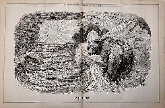 Punch., A set 15 of Punch cartoons from the periods of the Russo – Japanese War of 1904 – 5 and the crisis facing the Czar. , antique map, old maps