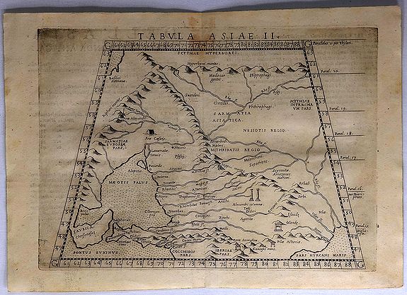 RUSCELLI, G., Tabula Asiae II., antique map, old maps