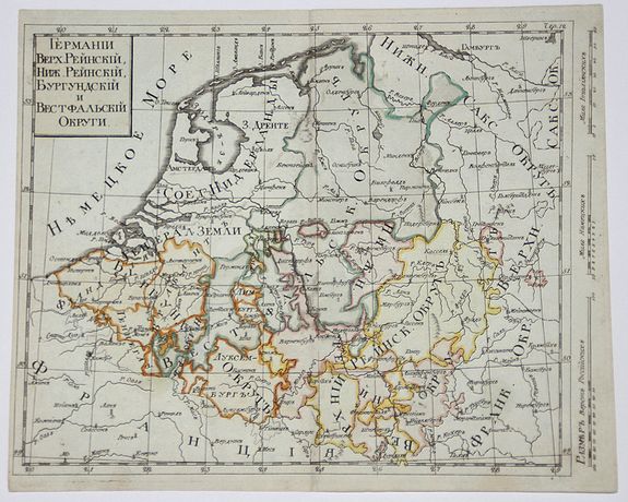ANONYMOUS, West Germany & Belgium, Luxemburg., antique map, old maps