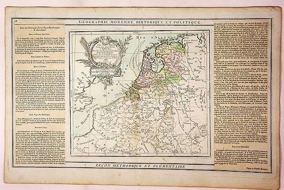 BRION DE LA TOUR / DESNOS., Les Pays Bad Francois Autrichiens et Hollandois…, antique map, old maps