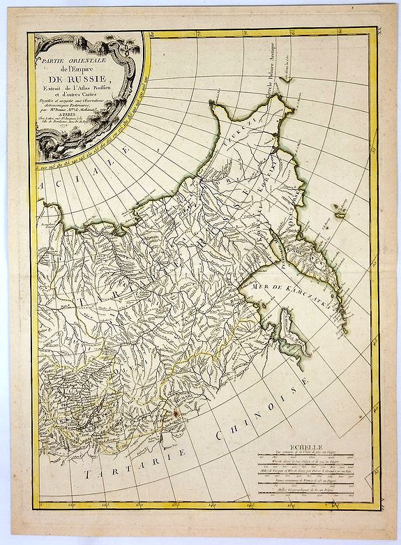 BONNE, R., Partie Orientale de l’Empire de Russie., antique map, old maps