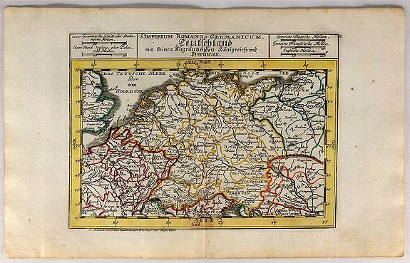 BODENEHR, G., S. Imperium Romano Germanicum Deutschland., antique map, old maps