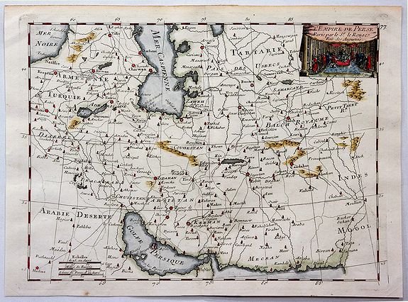 LE ROUGE, G.L., L’Empire de Perse., antique map, old maps