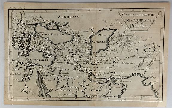 FILLOEUL, Carte de L’Empire des Assiriens et des Perses., antique map, old maps