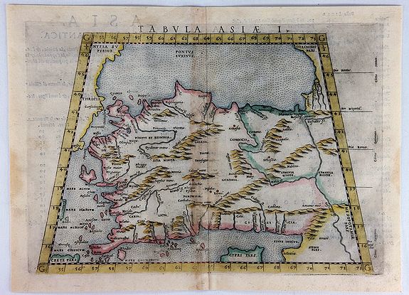 RUSCELLI, G., Tabula Asiae I., antique map, old maps