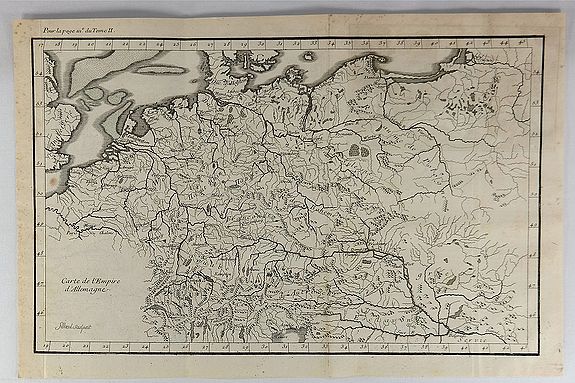 FILLOEUL., Carte de l’Empire d’Allemagne., antique map, old maps