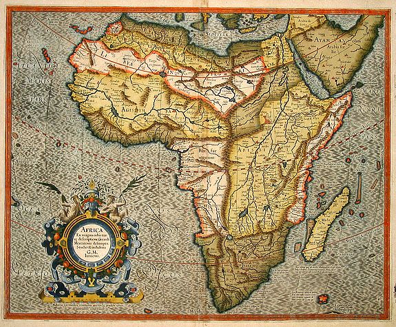 MERCATOR, Gerard Jr., Africa ex magna orbis terre descriptione Gerardi Mercatories desumpta studio & industria G.M. Juniorius, antique map, old maps