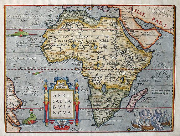 ORTELIUS, Abraham, Africae Tabula Nova Edita Antverpiae 1570., antique map, old maps