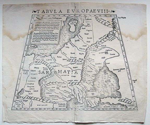 MÜNSTER, Sebastian, Tabula Europae VIII., antique map, old maps