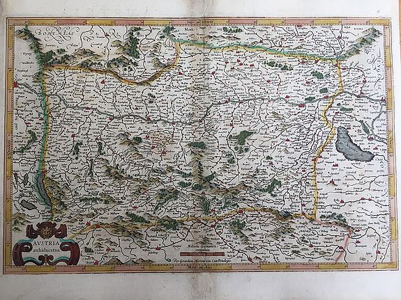 Mercator, G. / Hondius, H., Austria archiducatus., antique map, old maps