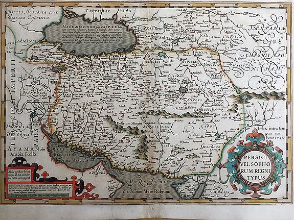 Mercator, G. / Hondius, H., Persici vel sopho rum regni typus., antique map, old maps