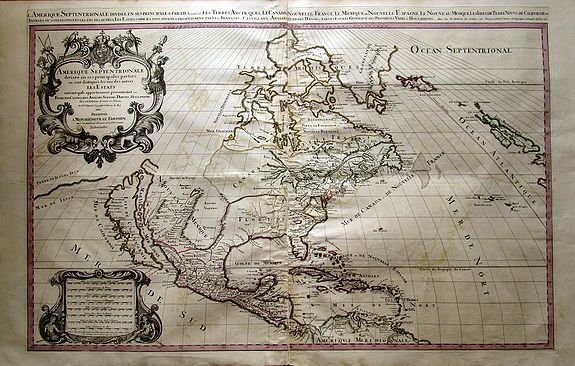 JAILLOT, A.H./ MORTIER, P., Amerique Septentrionale divisée en ses principales parties?, antique map, old maps