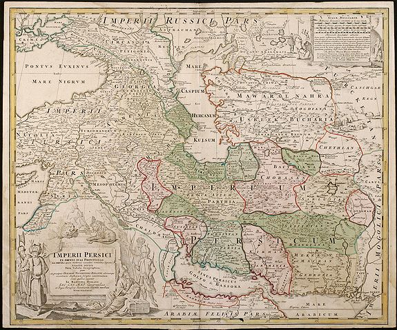 Homann, J.B., Imperii Persici In Omnes Suas Provincias, antique map, old maps